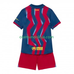 Camisola FC Barcelona Criança Equipamento Quarto 2025-2026 Manga Curta